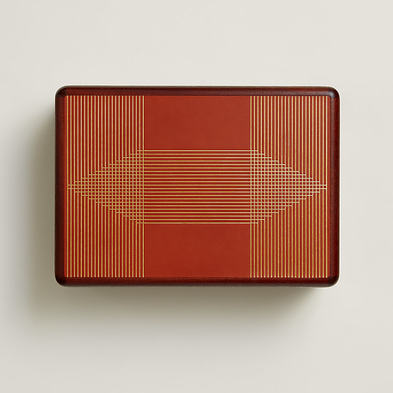 Casaque H Milleraies cigar box - Yellow | Hermès UK